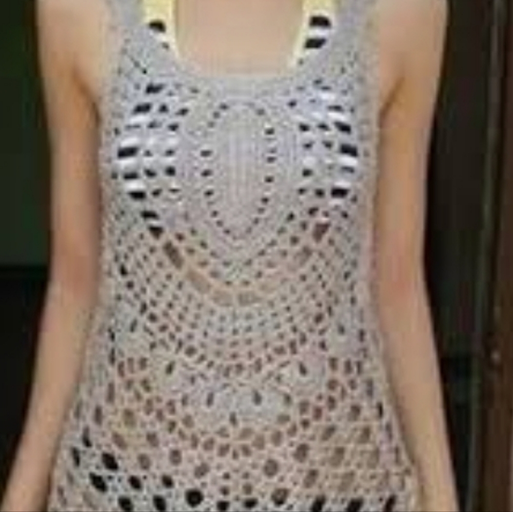 NWT Beach grey‎ knit coverup